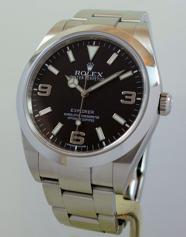 DSC06445 Rolex Explorer I 39mm 214270 Mk I dial