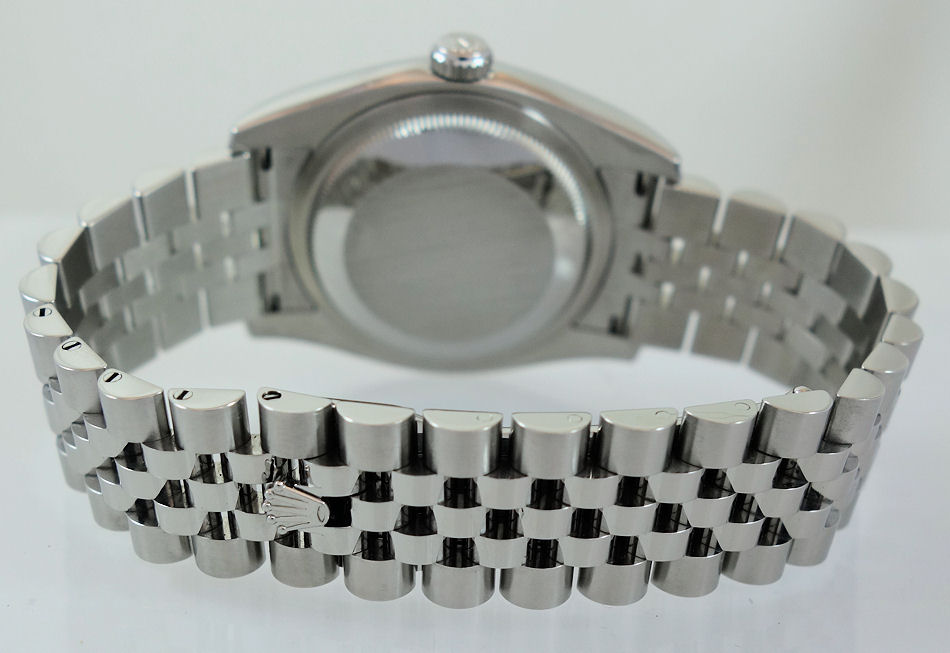 DSC06493 Rolex Datejust 36 Steel, Black Diamond-dial 116234 Box & Card