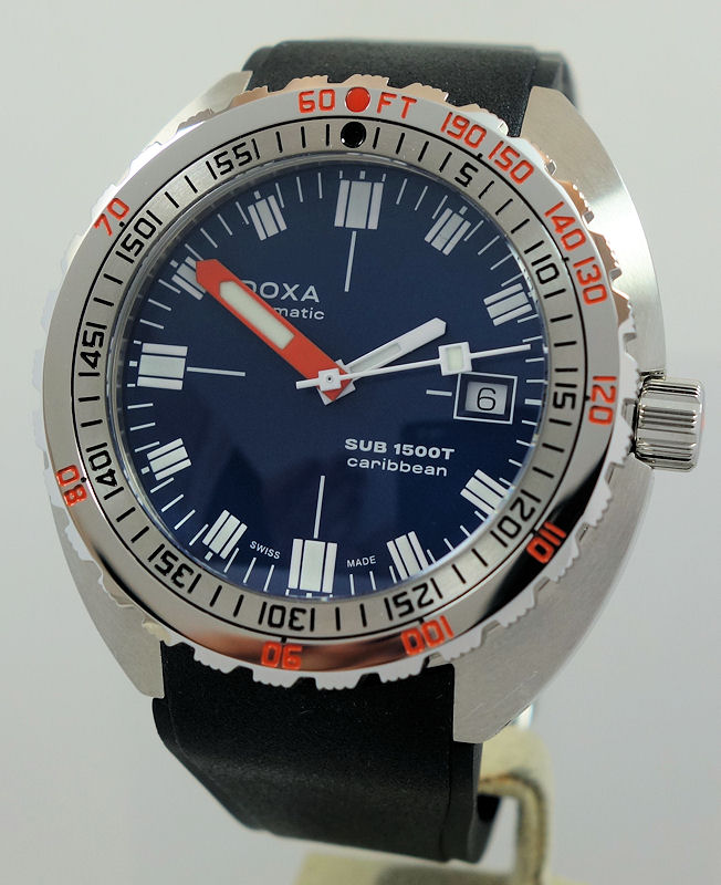 DSC06775 DOXA SUB 1500T Caribbean Blue-dial Steel 45mm 883.10.201.10