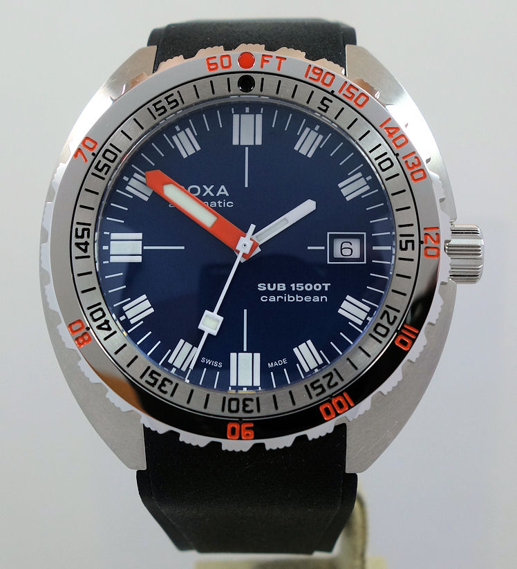 DSC06777 DOXA SUB 1500T Caribbean Blue-dial Steel 45mm 883.10.201.10