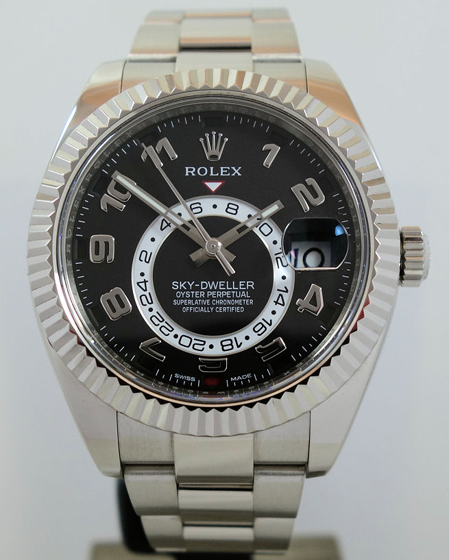 DSC06864 Rolex Sky-Dweller 18ct WHITE-GOLD 326939 Full Set!
