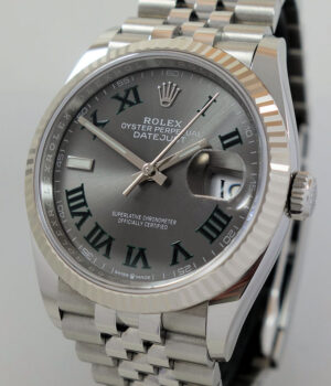 Rolex Datejust 36 Wimbledon Dial, Jubilee 126234  Box & Card  *AS NEW*