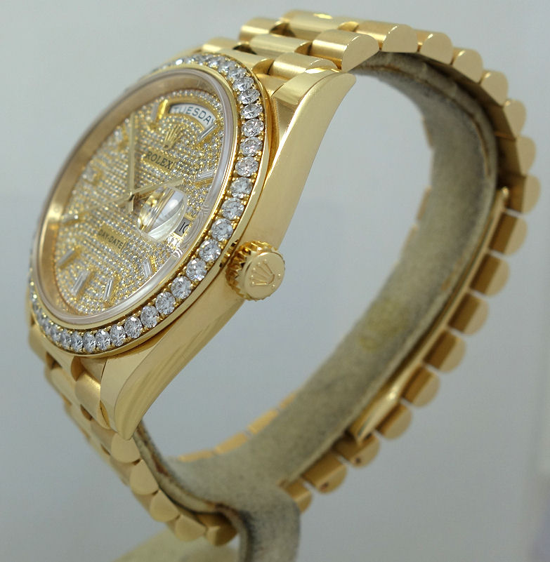 DSC06932 ROLEX Day-Date 40 President 228238 Box & Card November 2021 AM Diamond Dial and Bezel
