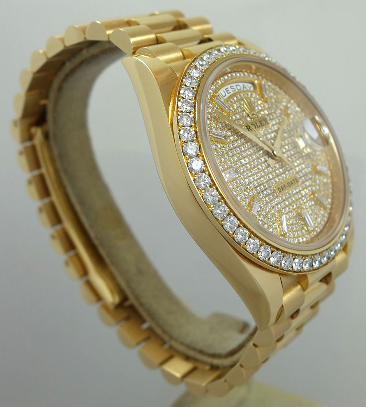 DSC06935 ROLEX Day-Date 40 President 228238 Box & Card November 2021 AM Diamond Dial and Bezel