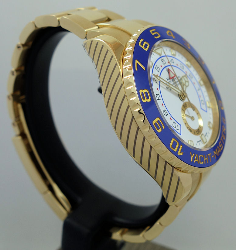 DSC07048 Rolex Yacht-Master II 18K Yellow-Gold 116688 Box & Card 2018 Full Rolex Service 2025