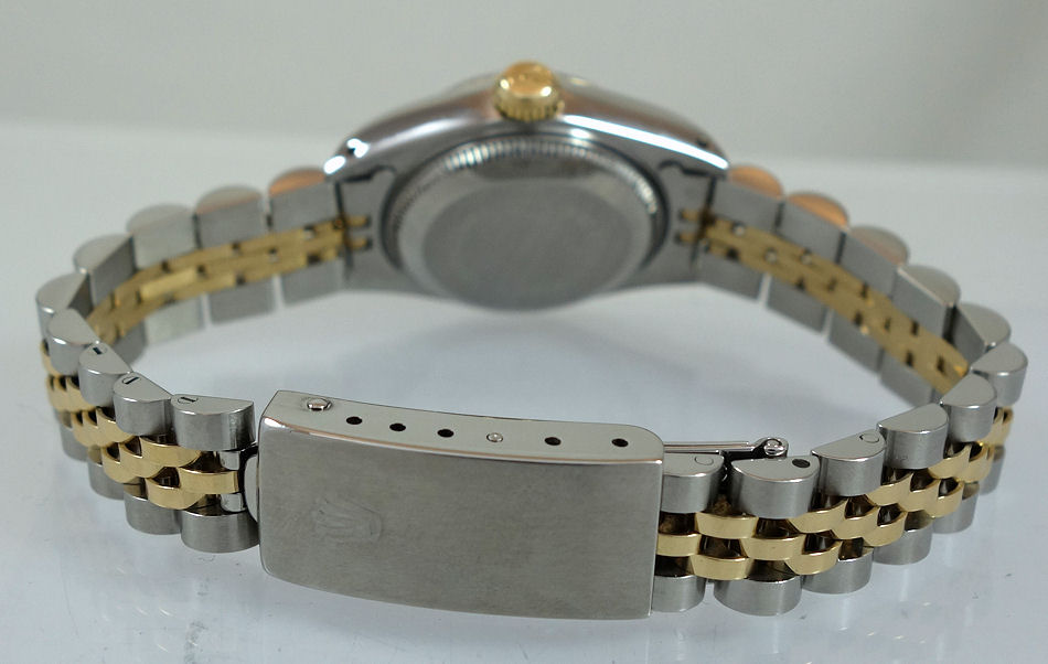 DSC07214 Rolex Lady-Datejust 26mm 18k & Steel, Blue-Vignette Diamond dial 69173