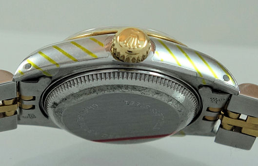 DSC07355 Rolex Lady Datejust 18k & Steel, White Roman dial 69173