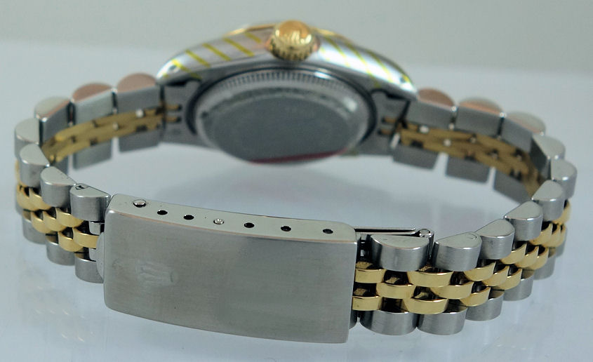 DSC07356 Rolex Lady Datejust 18k & Steel, White Roman dial 69173