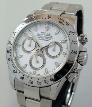 Rolex Daytona Steel White-Dial 116520 Box & Card Full Set 2010 1 Owner