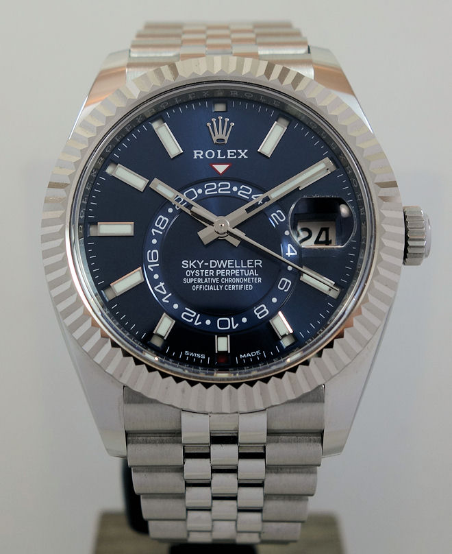 DSC07450 Rolex Sky-Dweller 326934 Steel, Blue Dial & Card