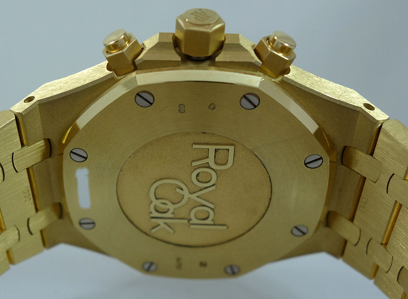 DSC07506 Audemars Piguet ROYAL OAK Chronograph 18k Yellow Gold 41mm Blue Dial 26320BA.OO.1220BA.02