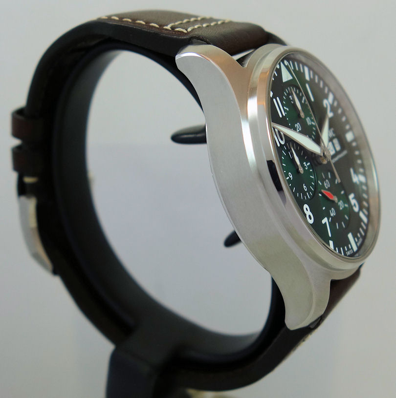 DSC07539 IWC Pilot Chronograph IW378005 GREEN-dial 43mm Steel