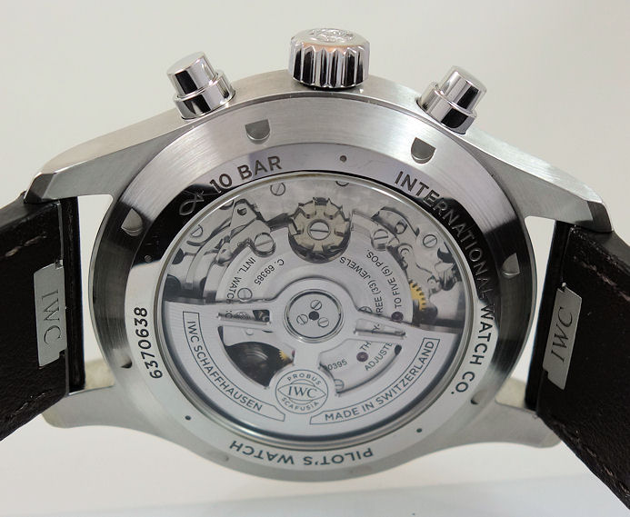 DSC07543 IWC Pilot Chronograph IW378005 GREEN-dial 43mm Steel