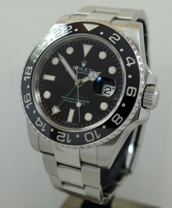 DSC07550 Rolex GMT MASTER II 116710LN 1st Series Black dial & Ceramic bezel