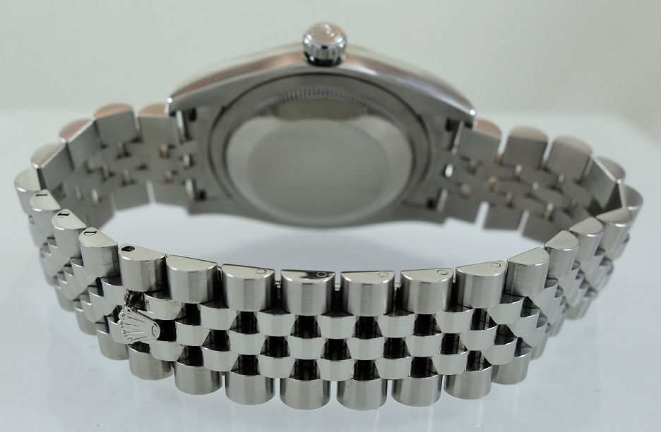 DSC07753 Rolex Datejust 36mm Steel, Salmon-Rose Roman dial 116234 Box & Card