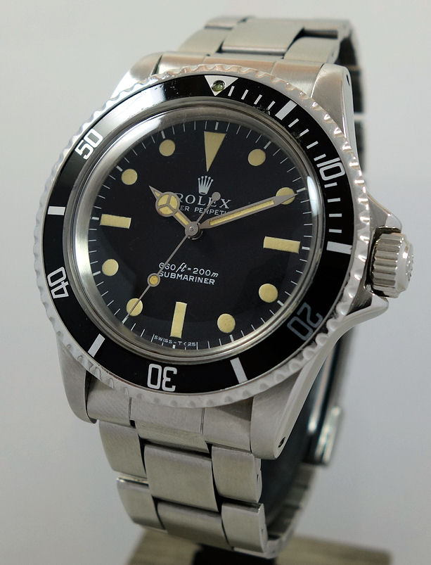 DSC07590 ROLEX Submariner Non-Date 5513 c1974 Oyster Fliplock Bracelet *Collector Quality*