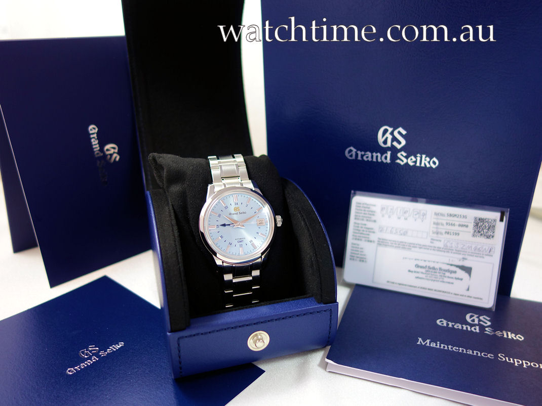DSC07794 Grand Seiko GMT SBGM253G 25th Anniversary Light Blue Dial Oct 2024 *UNUSED*