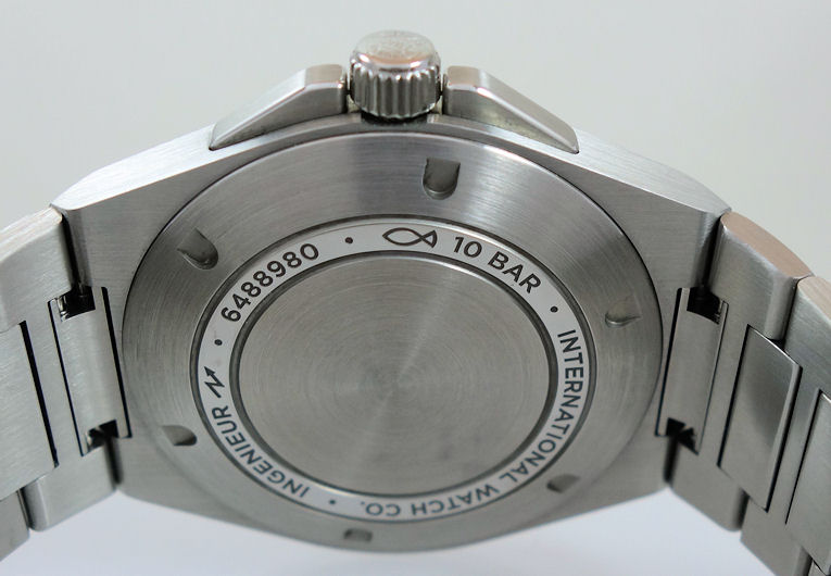 DSC07956 IWC Ingenieur Automatic 40 Steel on bracelet, AQUA dial IW328903