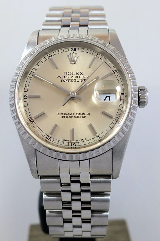 DSC08031 Rolex Datejust 36mm Steel, Silver dial 16220 c.1991