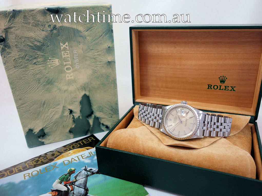 DSC08043 Rolex Datejust 36mm Steel, Silver dial 16220 c.1991