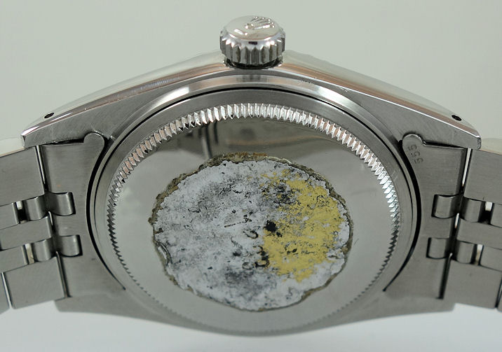 DSC08114 Rolex 1603 Datejust 36mm Steel with Engine-turned Bezel & Silver dial c 1976