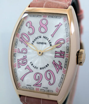 Franck Muller Crazy Hours II  Pink 18k Pink-Gold 5850 CH II RS Full Set 70% OFF RETAIL