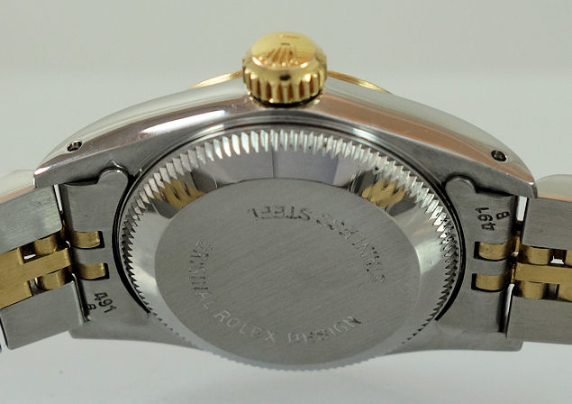 DSC08473 Rolex Lady Oyster Perpetual 18k & Steel, Diamond-dial 67193