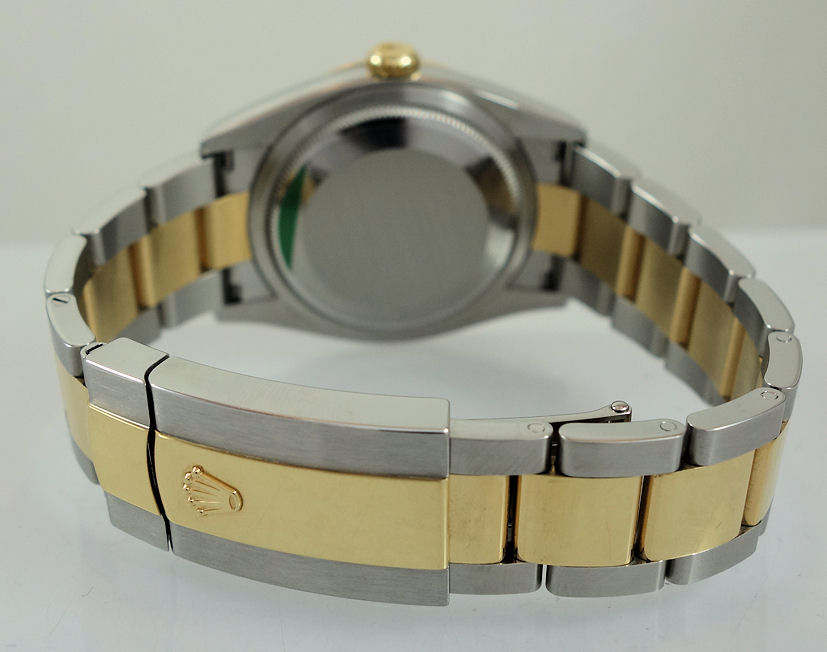 DSC08598 Rolex Datejust 36 Steel & 18k Yellow-Gold, Motif Dial 126233 MAY 2024 Box & Card