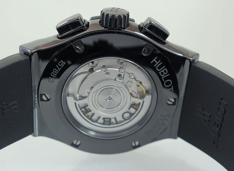 DSC08623 HUBLOT Classic Fusion "BLACK MAGIC" Aerofusion Black-Ceramic 45mm Automatic 525.CM.0170.RX 55% Off Retail