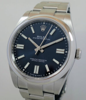 Rolex Oyster Perpetual 41mm 124300 BLUE dial July 2024 *UNUSED*