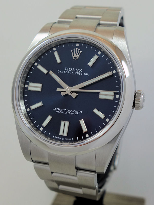 DSC08700 Rolex Oyster Perpetual 41mm 124300 BLUE dial July 2024 *UNUSED*