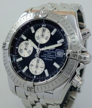 Breitling Chronomat Evolution A13356 Steel, 43.7mm Black & White dial