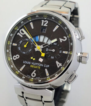 Louis Vuitton Tambour CUP Regatta Chrono Q10210 Bronze dial, Steel bracelet