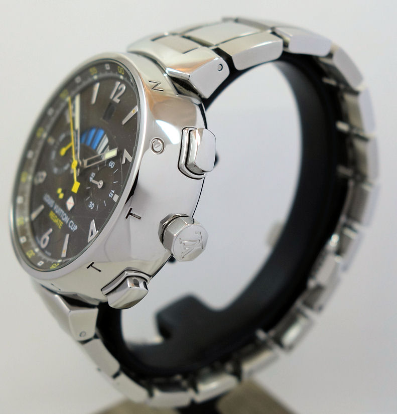 DSC09235 Louis Vuitton Tambour CUP Regatta Chrono Q10210 Bronze dial, Steel bracelet