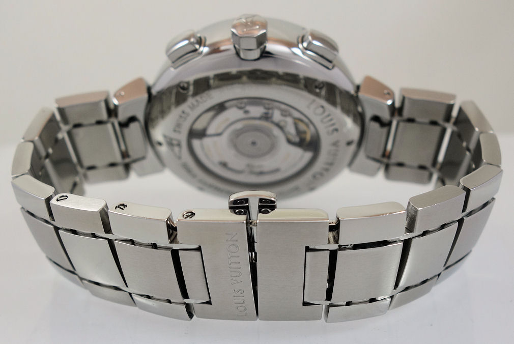 DSC09240 Louis Vuitton Tambour CUP Regatta Chrono Q10210 Bronze dial, Steel bracelet