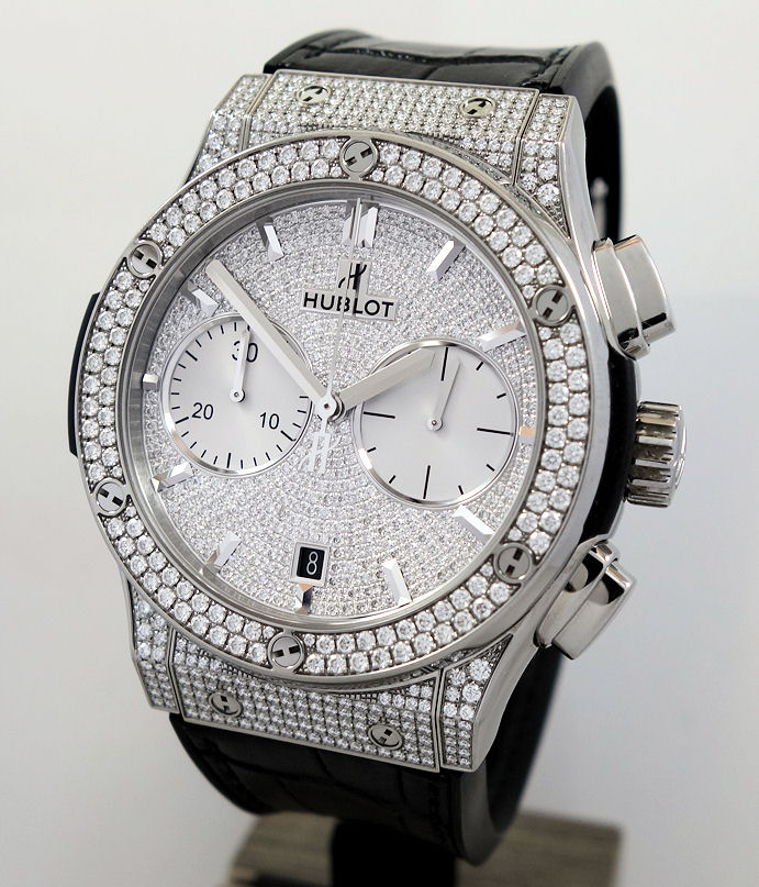 DSC09181 HUBLOT Classic Fusion 45mm Titanium Pavé DIAMONDS 521.NX.9010.LR.1704