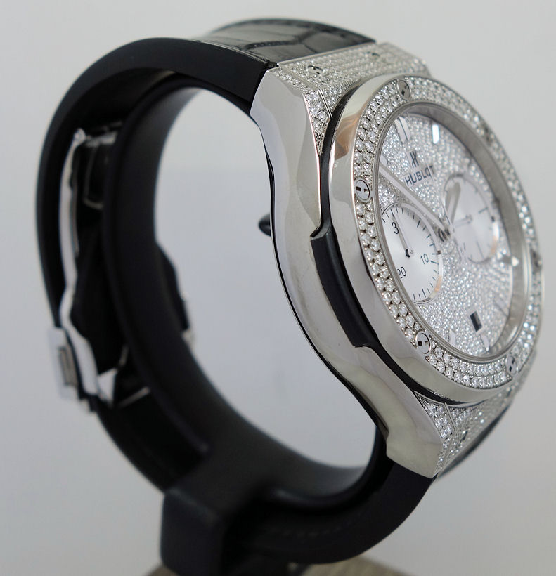 DSC09191 HUBLOT Classic Fusion 45mm Titanium Pavé DIAMONDS 521.NX.9010.LR.1704