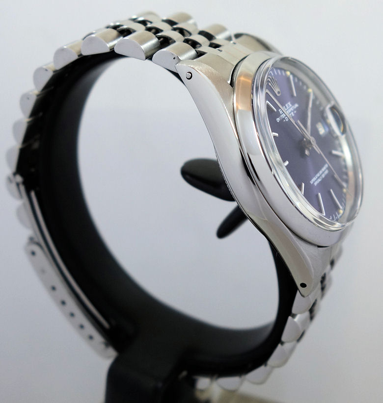 DSC09372 Rolex OysterDate, RARE Purple-dial ref 15000 c 1982