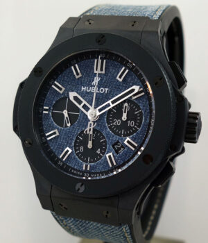 HUBLOT Big Bang "Jeans" Limited Edition Black-Ceramic 44mm 301.CI.2770.NR. JEANS 60% Off Retail.