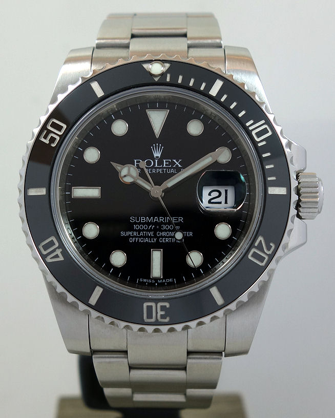 DSC09405 Rolex Submariner Date 40mm Steel 116610LN Box & Card