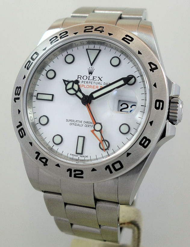 DSC09419 Rolex Explorer II Polar White dial 216570 Box & Card 2012
