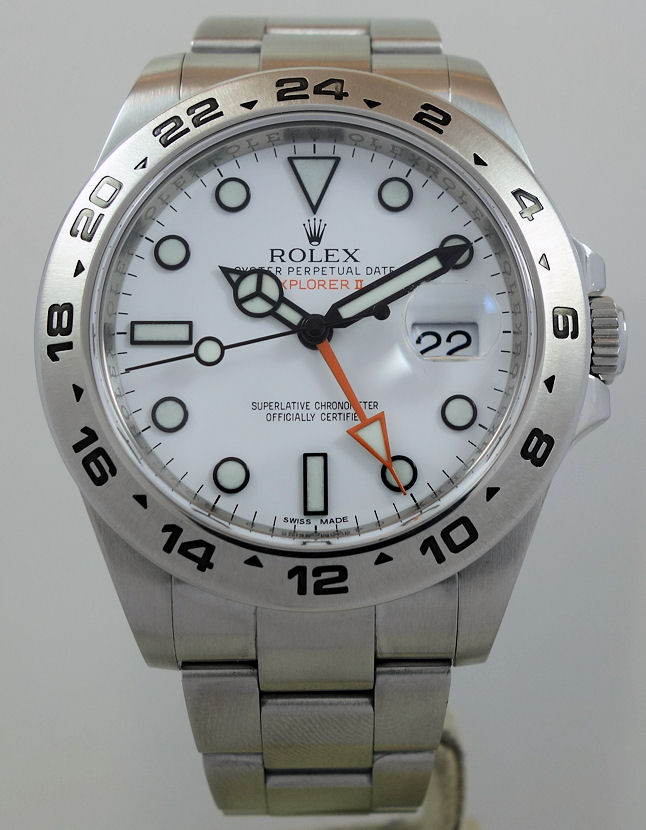 DSC09420 Rolex Explorer II Polar White dial 216570 Box & Card 2012