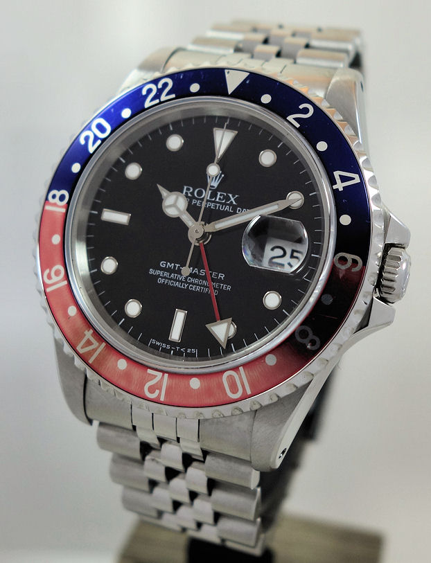 DSC09471 ROLEX GMT MASTER "Pepsi" 16700 Box & Papers 1995