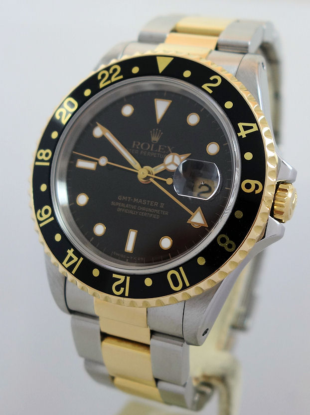 DSC09567 Rolex GMT Master II 16713 18k & Steel Box & Papers 1997