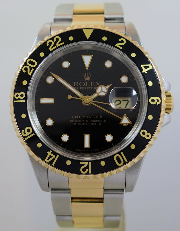 DSC09569 Rolex GMT Master II 16713 18k & Steel Box & Papers 1997