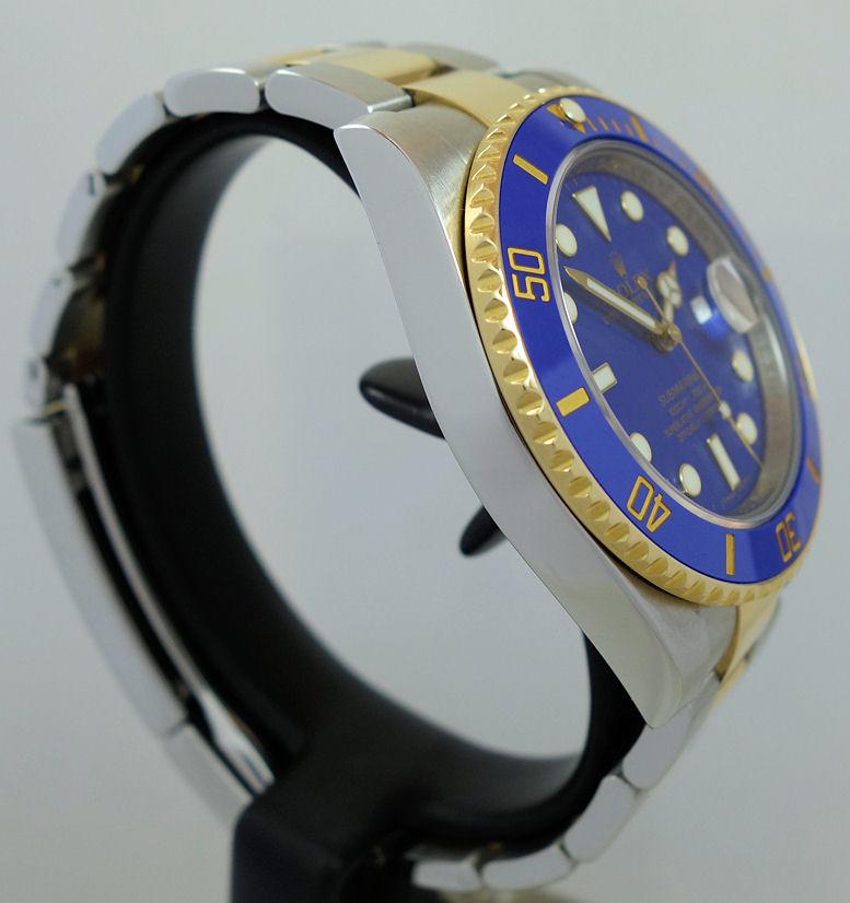 DSC09625 Rolex Submariner Date 116613LB, 18ct & Steel Rare!!! Flat Blue-Dial