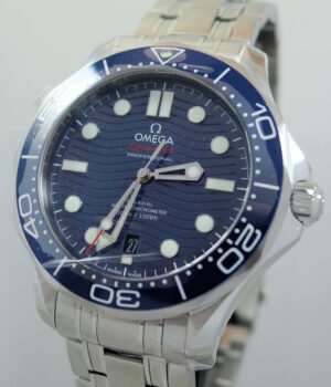 Omega SEAMASTER DIVER 300m 42mm Blue dial & bezel 21030422003001 Aug 2025 *UNUSED*