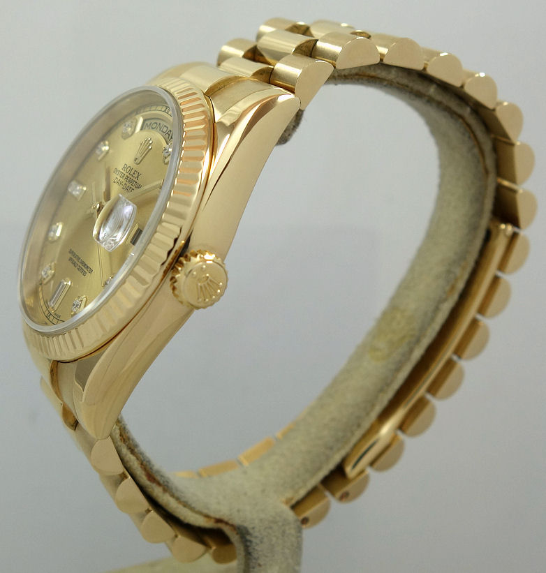 DSC00055 Rolex President Day-Date 36mm Yellow-Gold with Diamond-dial 118238