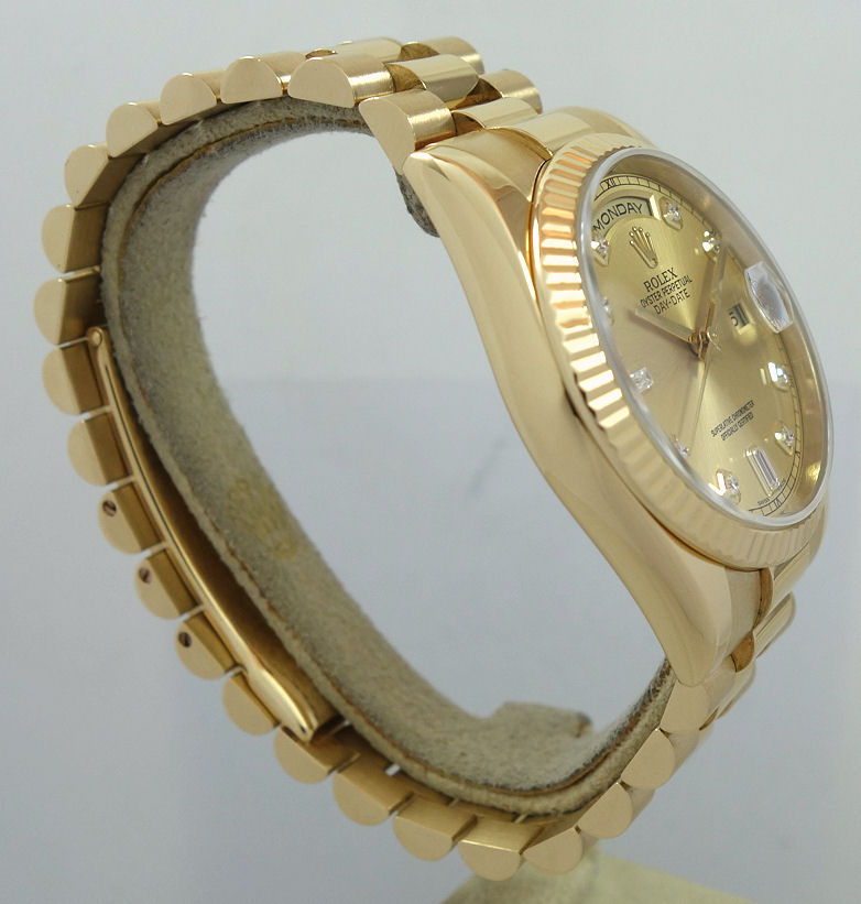 DSC00057 Rolex President Day-Date 36mm Yellow-Gold with Diamond-dial 118238