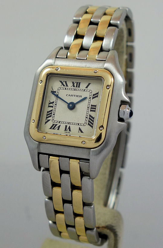 DSC00088 Cartier Panthère 18k Gold & Steel Small-size 112-000R